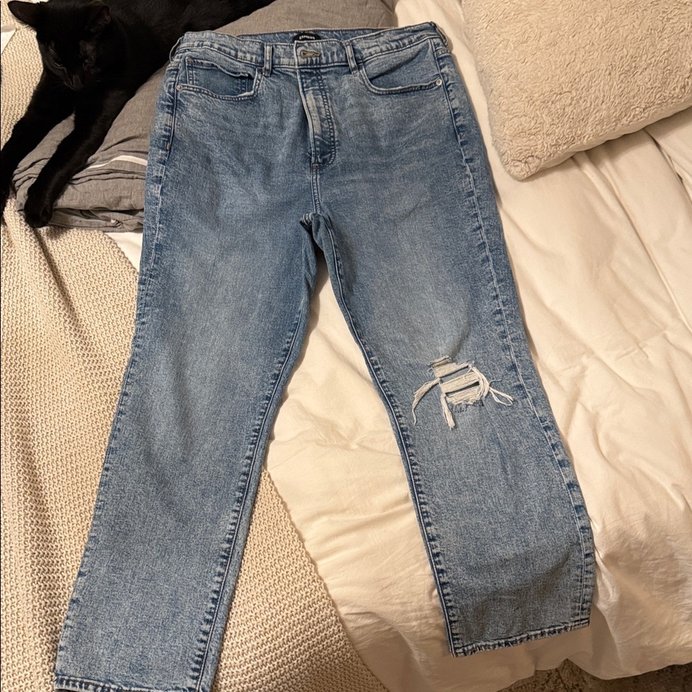 Express 90’s cropped straight jean